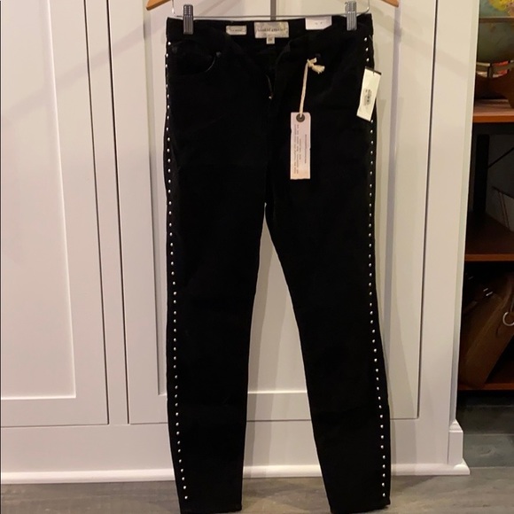 Band of Gypsies Lola Skinny Velvet Pants - Picture 3 of 5